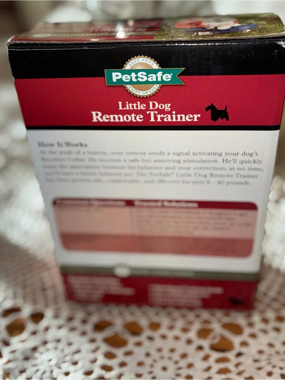 New PetSafe Little Dog Remote Trainer - Black and Red Packaging